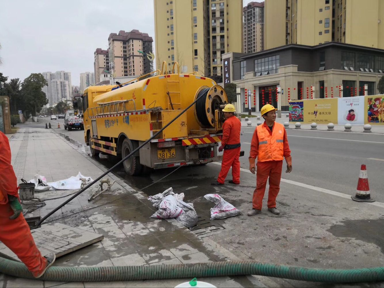 西华排污管道清淤-管道清洗
